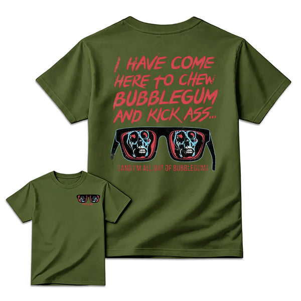 They Live I Have Come Here To Chew Bubblegum Vintage 80S Sci-Fi Horror Movie T-Shirt