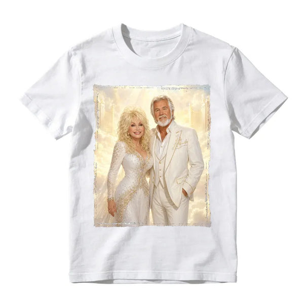 Retro Dolly And Kenny Heaven's Gate Angelic Graphic T Shirt