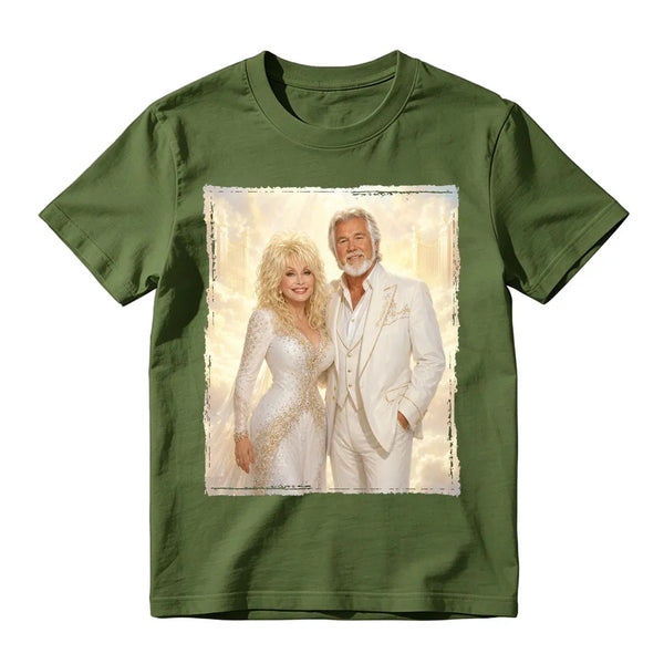 Retro Dolly And Kenny Heaven's Gate Angelic Graphic T Shirt