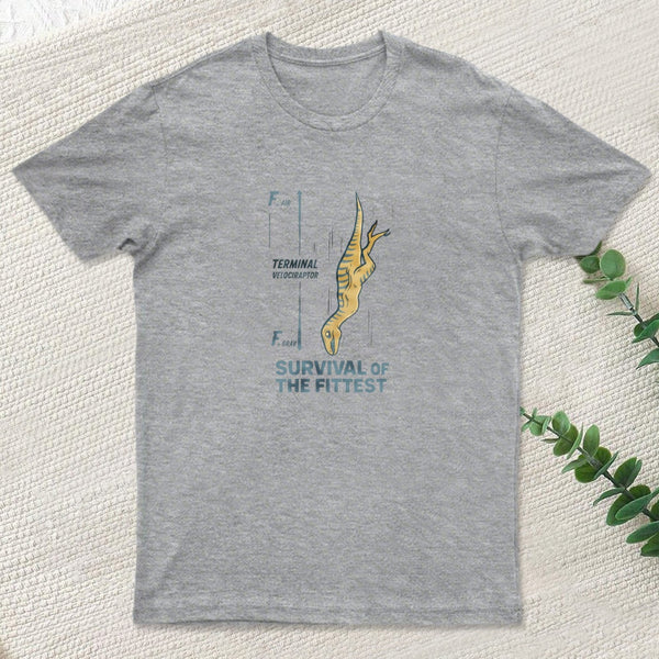 Terminal Velociraptor Funny Science Dinosaur Parody T-Shirt