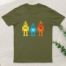 Binary Code Robot 01 10 11 Tech Geek Humor T-Shirt