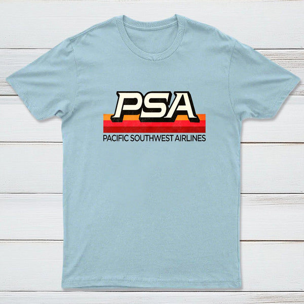 Defunct PSA Airlines 70s 80s Pacific / California T-Shirt