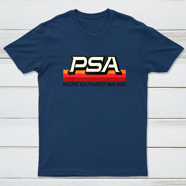 Defunct PSA Airlines 70s 80s Pacific / California T-Shirt