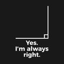 Yes I'm Always Right Math Teacher Funny tee Shirts T-Shirt