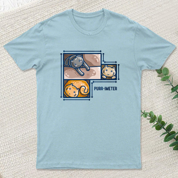 Purr-imeter Maths Cat Pun T-Shirt