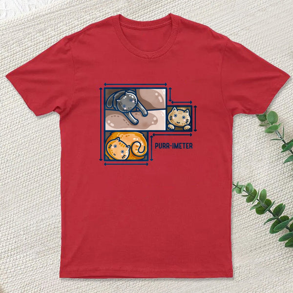 Purr-imeter Maths Cat Pun T-Shirt