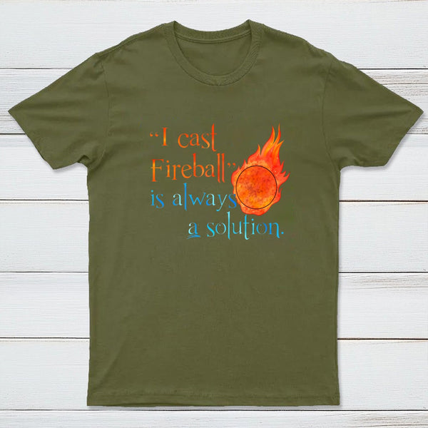 I Cast Fireball Solution T-Shirt