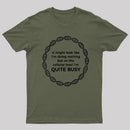 I Am Quite Busy Science Jokes Biology Gifts T-Shirt