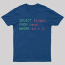 Programmer Humor Middle Finger T-Shirt