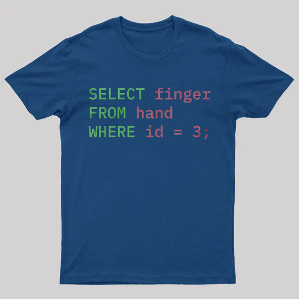 Programmer Humor Middle Finger T-Shirt