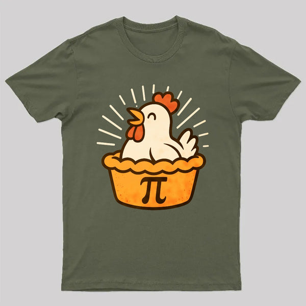 Funny Chicken Pot - Pi Day T-Shirt