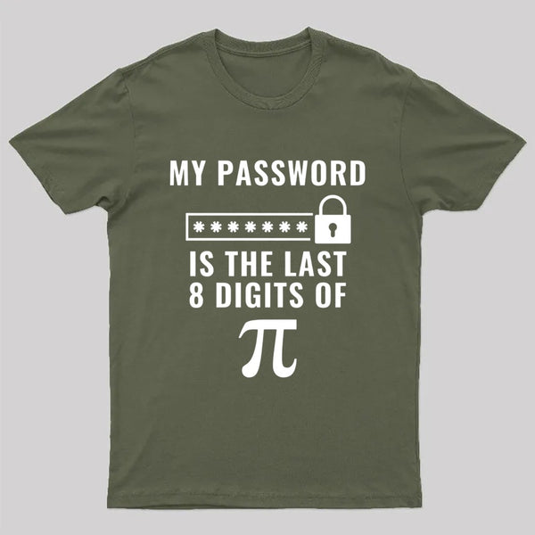 My Password is the Last 8 Digits of Pi T-Shirt