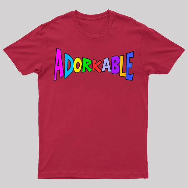 Colorfully Adorkable fun funny dork nerdish geek design T-Shirt