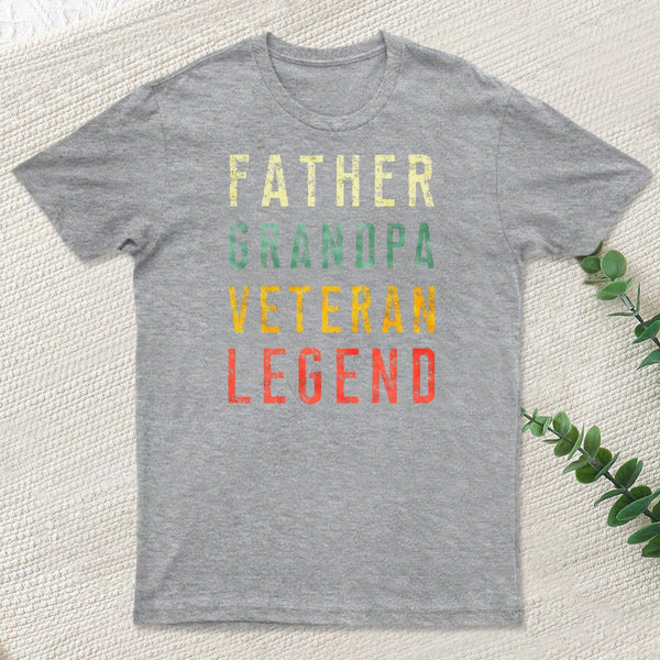 Father Grandpa Veteran Legend T-Shirt