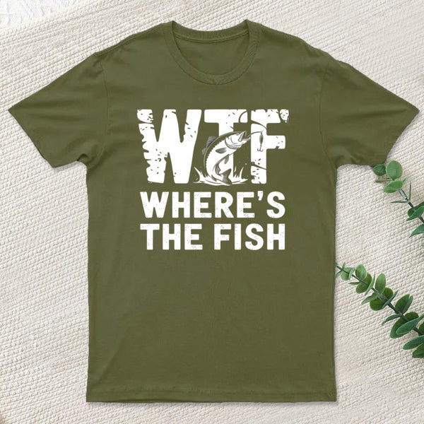 Wtf Fish Funny Fishing T-Shirt