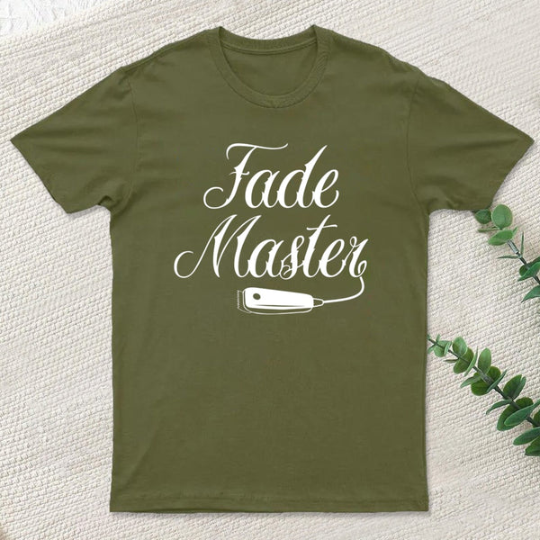Fade Master With Hair Clipper Barber Design T-Shirt