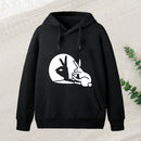 Funny Rabbit Hand Shadow Puppets Bunny Figure Pop Art Hoodie