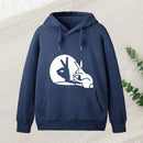 Funny Rabbit Hand Shadow Puppets Bunny Figure Pop Art Hoodie