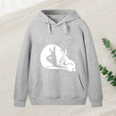 Funny Rabbit Hand Shadow Puppets Bunny Figure Pop Art Hoodie
