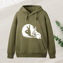 Funny Rabbit Hand Shadow Puppets Bunny Figure Pop Art Hoodie
