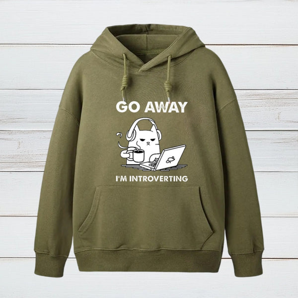 Go Away I'm Introverting teeforgeeks Hoodie