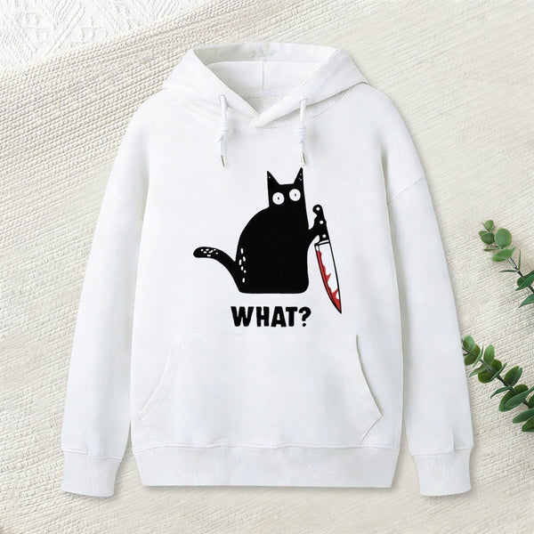 What Cat Funny Hoodie