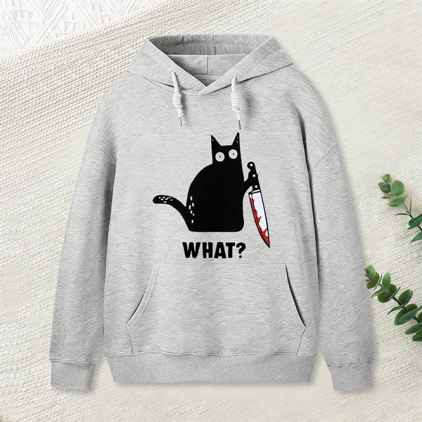 What Cat Funny Hoodie