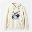 Vintage Close-Up Football Athlete Signature Graphic Washed T-Shirt Hoodie