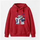 Vintage Close-Up Football Athlete Signature Graphic Washed T-Shirt Hoodie