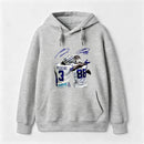 Vintage Close-Up Football Athlete Signature Graphic Washed T-Shirt Hoodie