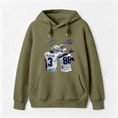 Vintage Close-Up Football Athlete Signature Graphic Washed T-Shirt Hoodie